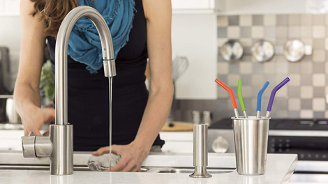 Klean Kanteen Stainless Steel Straw Set with Safe Silicone Flex Tip | $7 | Amazon